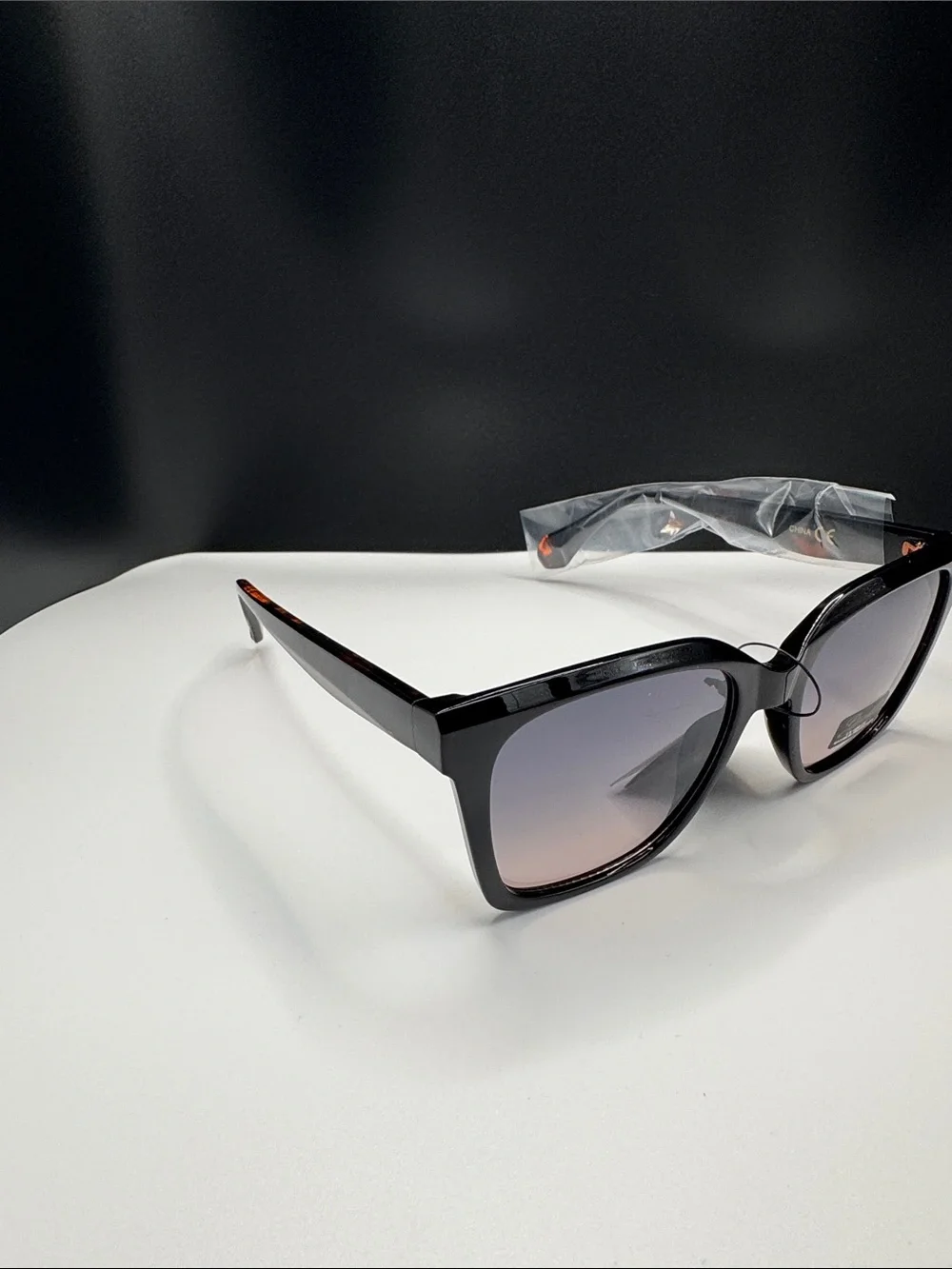 Classic Black Gradient Lens Women's Sunglasses (3-7)